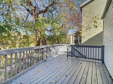Rear deck at 65 Rutgers Street overlooking the yard